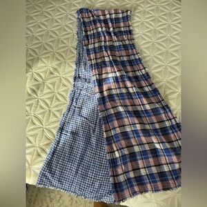 American Colors by Alex Lehr Reversible Plaid and Gingham Cotton Scarf